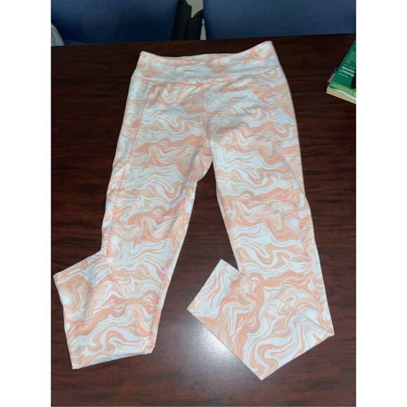 Ivory Ella Marble High Rise Leggings - Picture 1 of 4